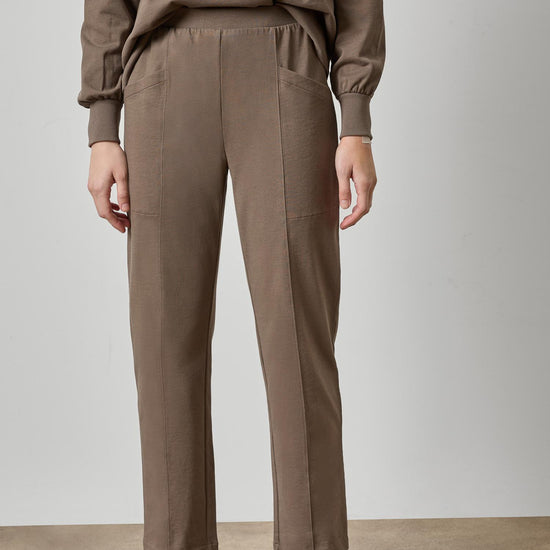 Front Seamed Pocket Pant Womens Pant Shiitake A1