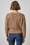 Long Sleeve Ballet Neck Sweater Womens Sweater Hazelnut A2