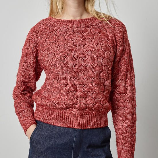 Long Sleeve Ballet Neck Sweater Womens Sweater Oxblood A1