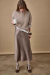 Textured Easy Crewneck Sweater Womens Sweater Birch C2