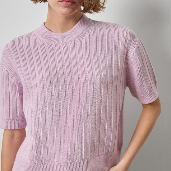 Textured Easy Crewneck Sweater Womens Sweater Sugarplum A1