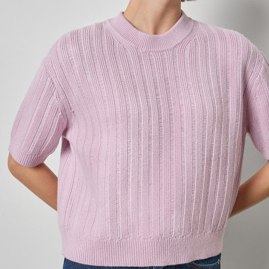 Textured Easy Crewneck Sweater Womens Sweater Sugarplum A3