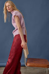 Cable Wedge Sweater Womens Sweater Sugarplum C1