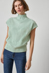 Cable Wedge Sweater Womens Sweater Winter Mint A1