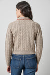 Long Sleeve Polo Cardigan Womens Sweater Birch A2