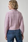 Long Sleeve Polo Cardigan Womens Sweater Sugarplum A2