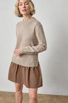 Short Combo Sweater Dress in color Birch Image A1