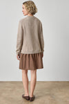 Short Combo Sweater Dress in color Birch Image A2