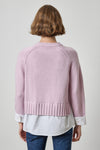 Mixed Media Crewneck Sweater Womens Sweater Sugarplum A2
