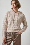 Long Sleeve Hoodie Sweater Womens Sweater Gardenia A1