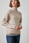 Lace Trim Pullover Sweater Womens Sweater Gardenia A3