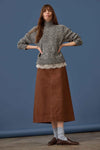 Lace Trim Pullover Sweater Womens Sweater Shadow C1