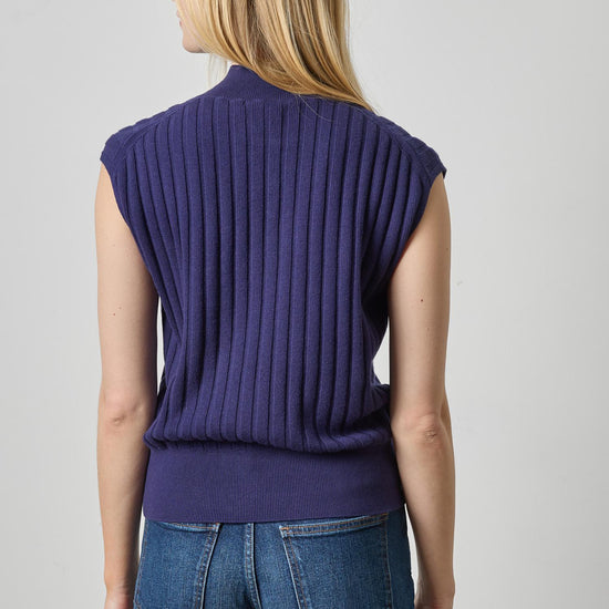Mock Neck Wedge Sweater Womens Sweater Neptune A2
