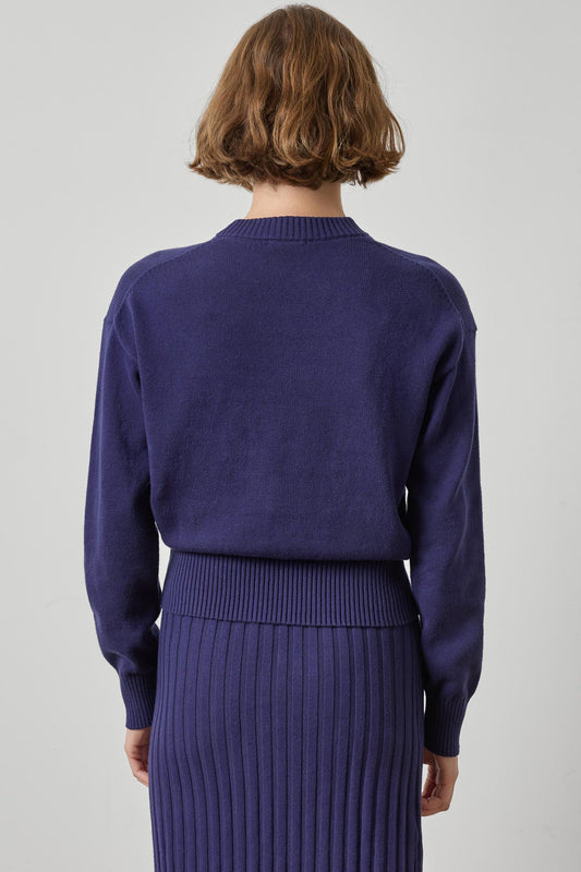 Relaxed Crewneck Sweater Womens Sweater Neptune A2
