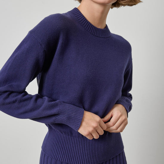 Relaxed Crewneck Sweater Womens Sweater Neptune A3