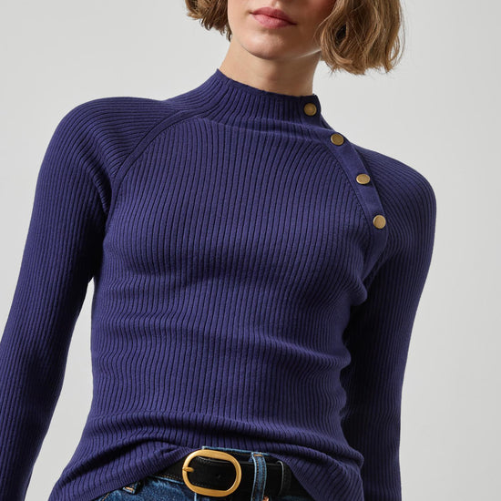 Button Neck Sweater Womens Sweater Neptune A3