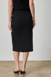 Rib Sweater Skirt Womens Skirt Black A2