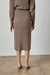 Rib Sweater Skirt Womens Skirt Mink A2