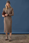 Rib Sweater Skirt Womens Skirt Mink C1
