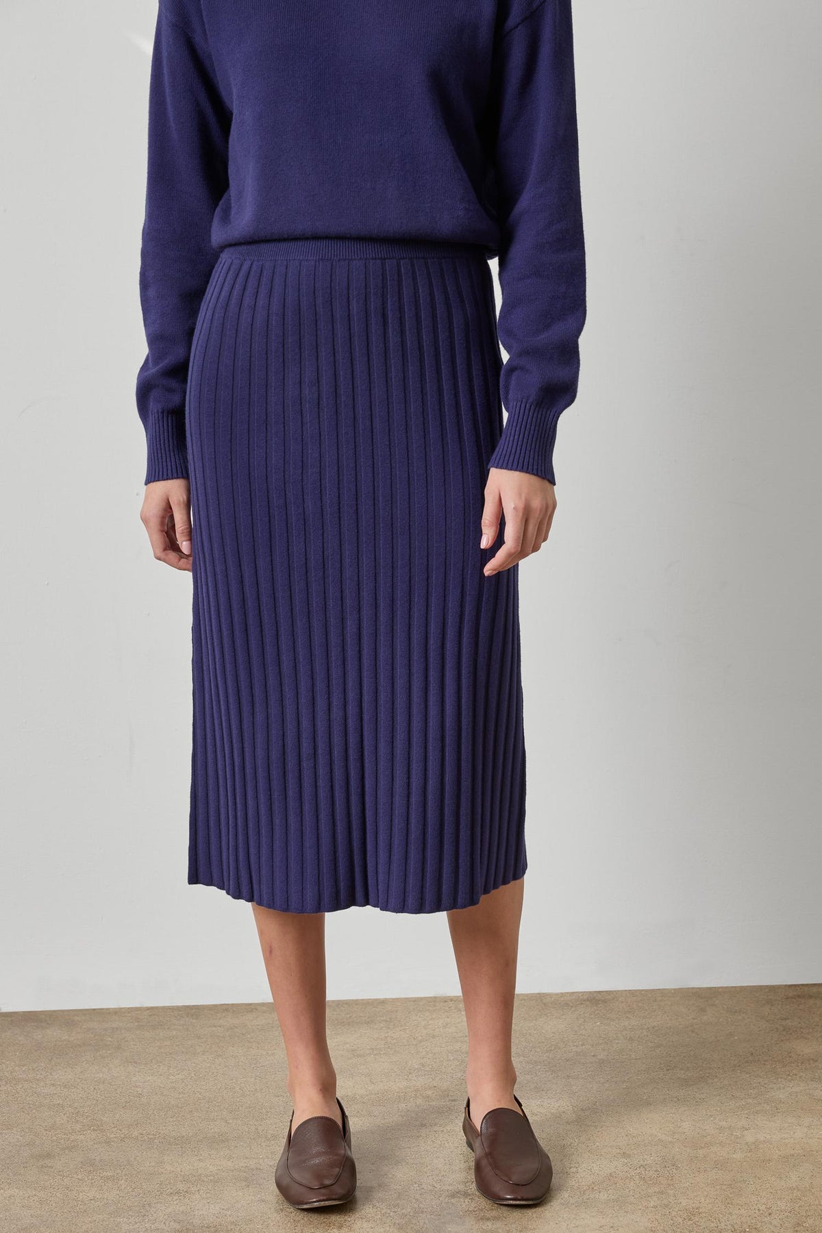 Rib Sweater Skirt Womens Skirt Neptune A1