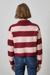 Striped Polo Sweater Womens Sweater Port Stripe A2