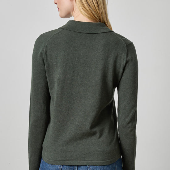 Collared Cardigan Womens Sweater Balsam A2