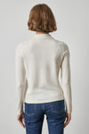 Collared Cardigan Womens Sweater Ivory A2