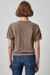 Vintage Short Sleeve Raglan Womens Top Shiitake A2
