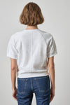 Vintage Short Sleeve Raglan Womens Top White A2
