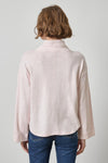 Vintage Kangaroo Pocket Drop Shoulder Womens Top Roseblush A2