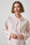 Vintage Kangaroo Pocket Drop Shoulder Womens Top Roseblush A3