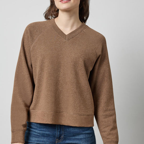 Oversized Sweatshirt in color Cocoa Heather Image A1