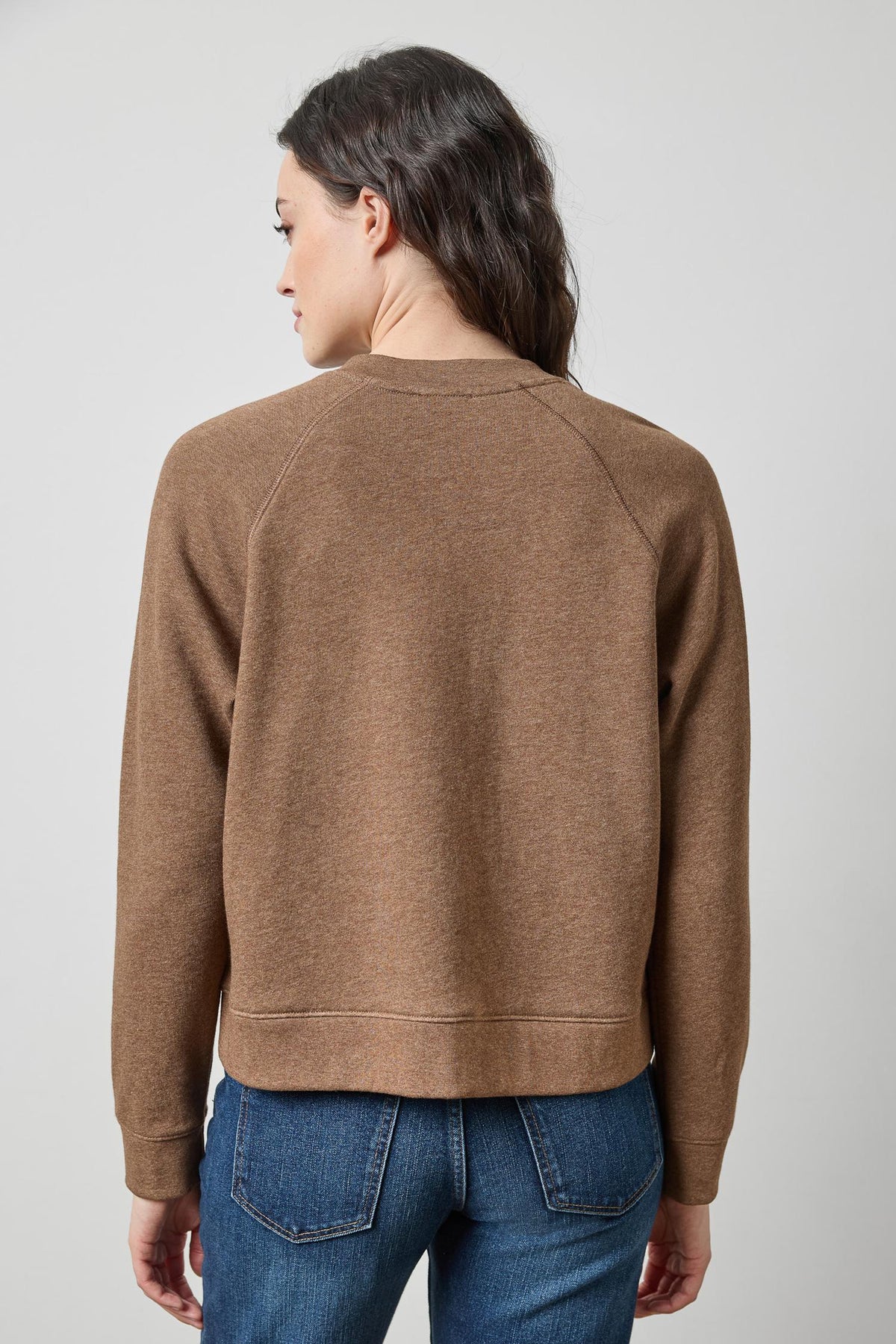 Oversized Sweatshirt in color Cocoa Heather Image A2