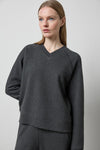 Oversized Sweatshirt in color Graphite Heather Image A1