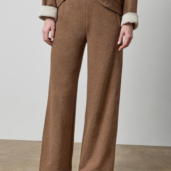 Side Panel Terry Pant in color Cocoa Heather Image A1