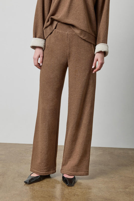 Side Panel Terry Pant in color Cocoa Heather Image A1