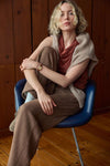 Side Panel Terry Pant in color Cocoa Heather Image C2