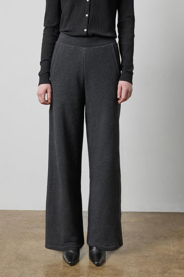 Side Panel Terry Pant in color Graphite Heather Image A1