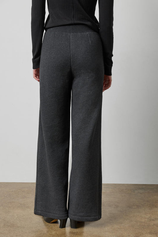 Side Panel Terry Pant in color Graphite Heather Image A2