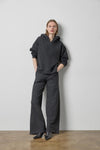 Drop Shoulder Hoodie Sweatshirt in color Graphite Heather Image A0