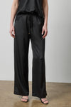 Crepe Satin Trouser in color Black Image A1