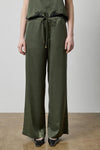 Crepe Satin Trouser in color Fir Image A1