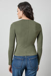 Refined Surplice in color Fir Image A2