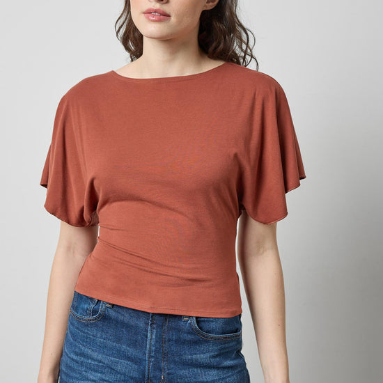 Tie Back Dolman Top Womens Top Spice A1