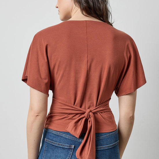 Tie Back Dolman Top Womens Top Spice A2
