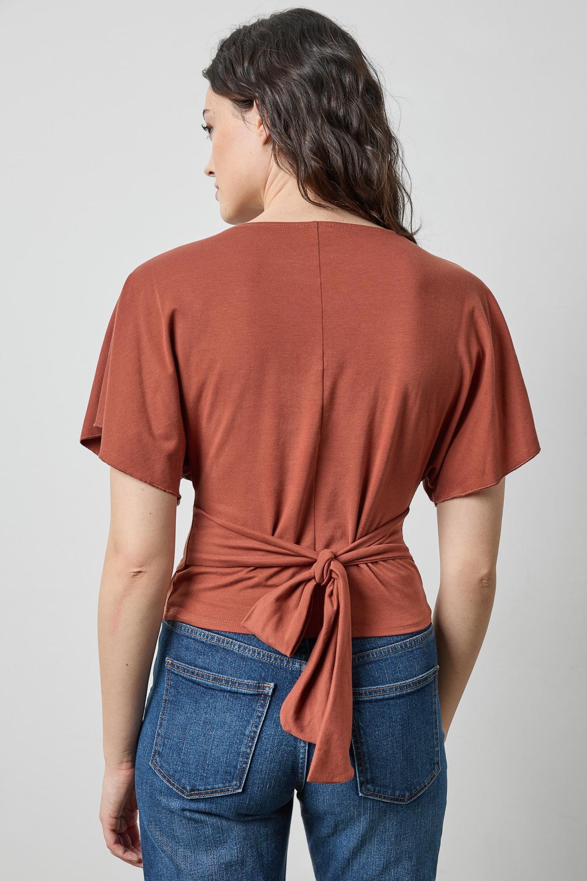 Tie Back Dolman Top Womens Top Spice A2