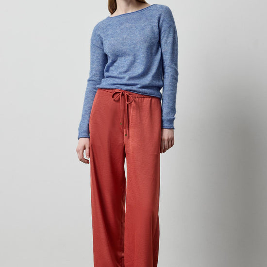 Featherweight Bateau Sweater in color Lapis Image A0