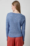 Featherweight Bateau Sweater in color Lapis Image A2