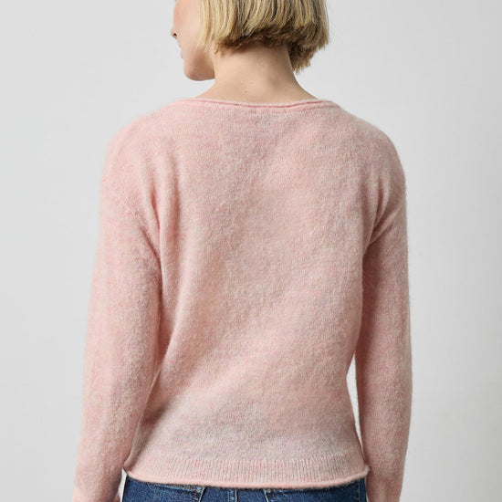 Featherweight Bateau Sweater in color Petal Image A2