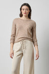 Featherweight Bateau Sweater in color Sable Image A3